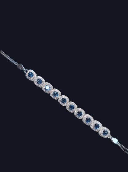 Lacivert Safir Taşlı Bileklik