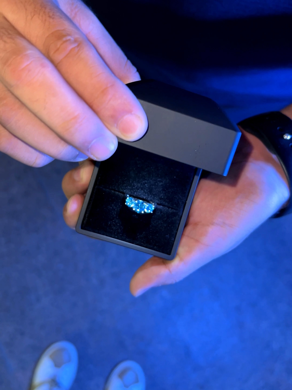 Mavi Taşlı Yüzük