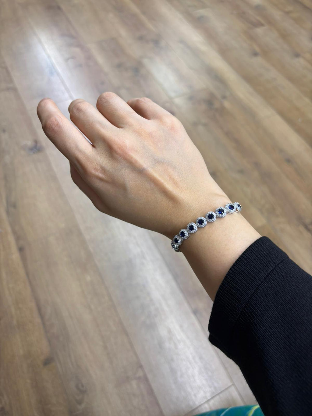 Lacivert Safir Taşlı Bileklik