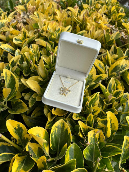 Çelik Kelebek Kolye (Kutusu ile)