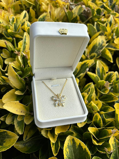 Çelik Kelebek Kolye (Kutusu ile)