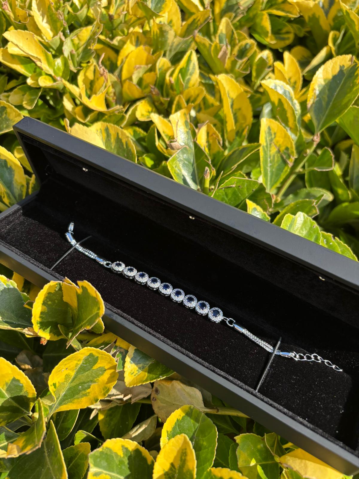 Lacivert Safir Taşlı Bileklik