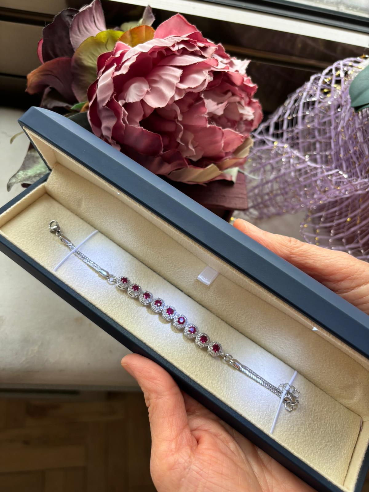 Lacivert Safir Taşlı Bileklik